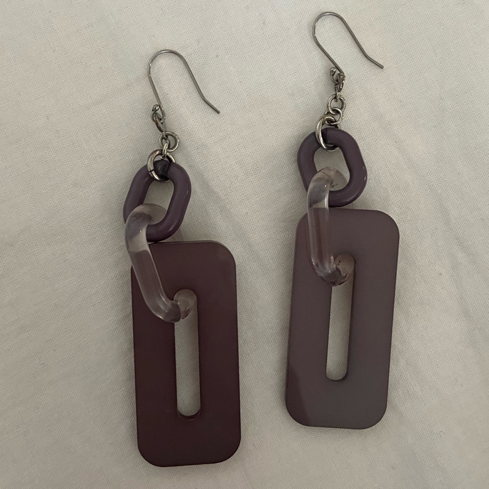 Purple earrings